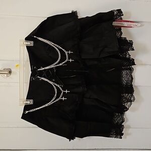 Romwe miniskirt with chain detail, size 2x, (US sizing 16)